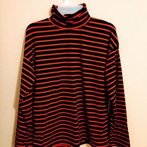 YESSTYLE KOREAN Striped Turtleneck